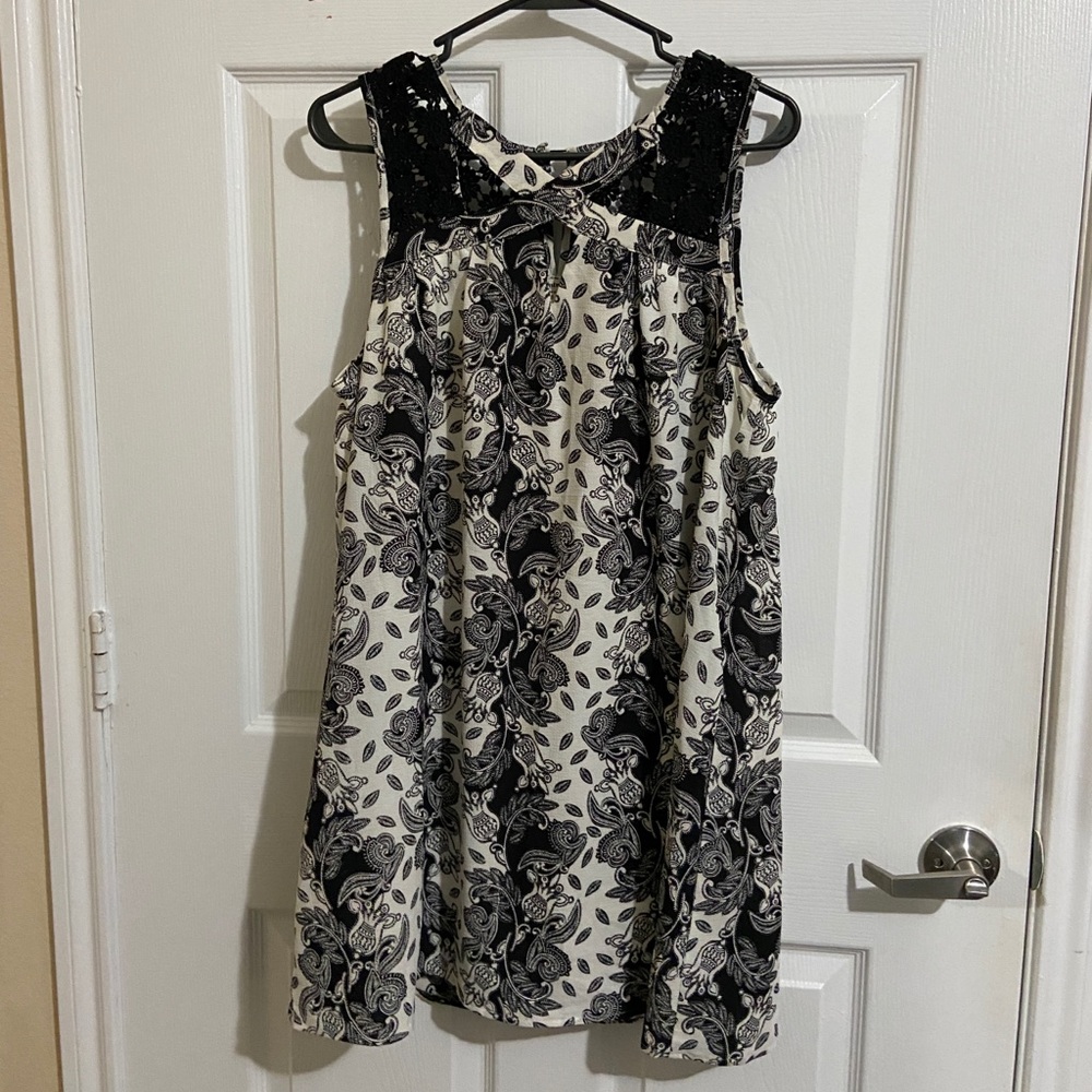 Black and white dress
